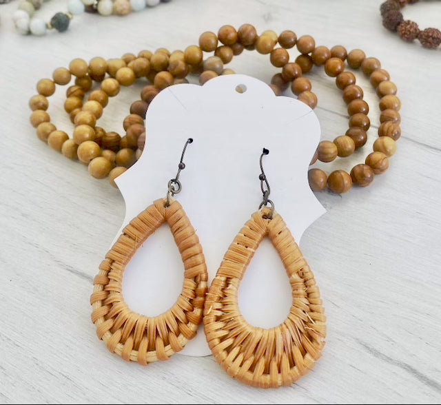 Rattan Earrings