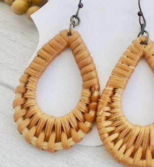 Rattan Earrings