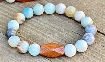 Amazonite 8mm Beaded Bracelet